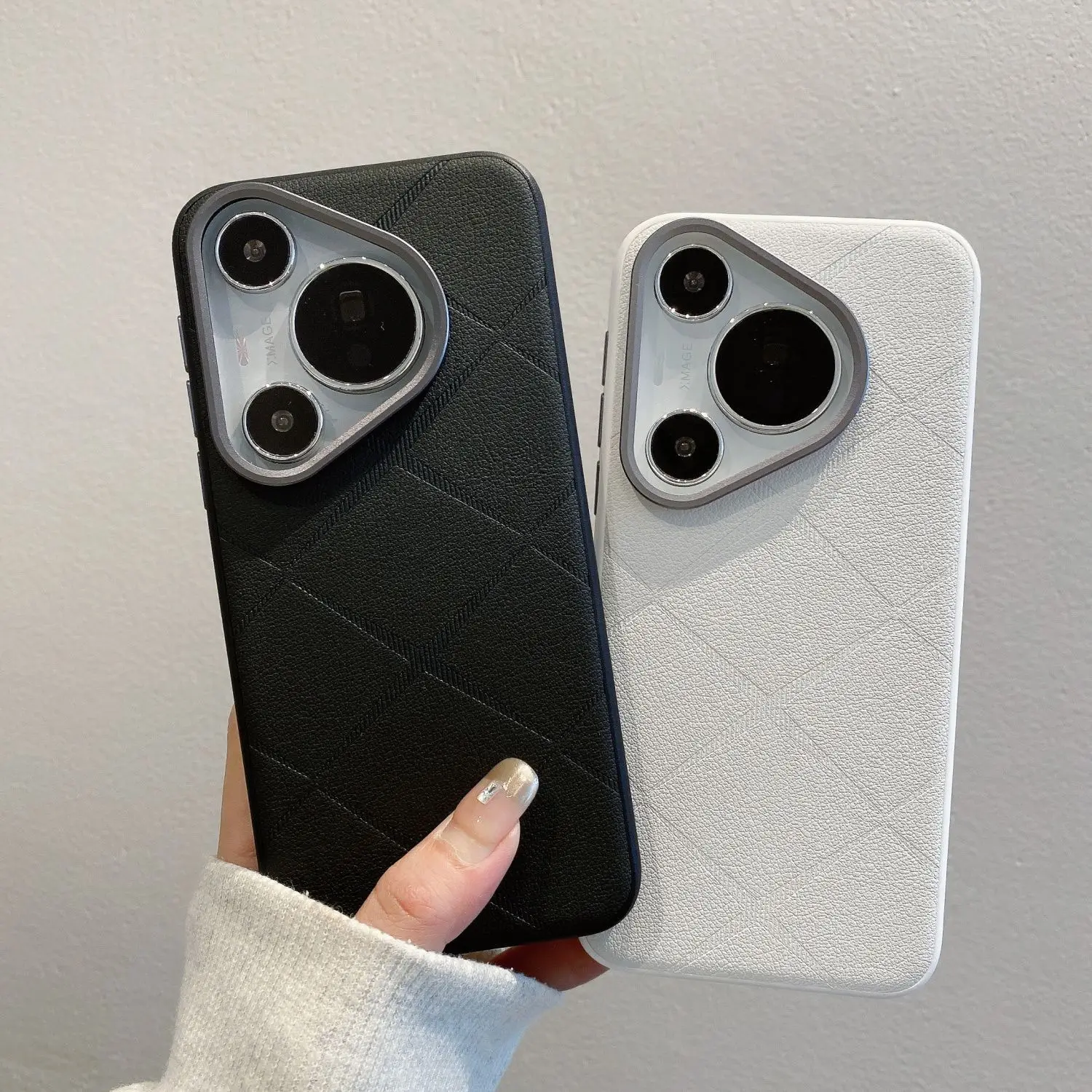 

Case For HUAWEI Pura 80 70 Ultra Fashion Luxury Electroplated Leather Cover For HUAWEI Pura80 70 Pro Shockproof Bumper Funda