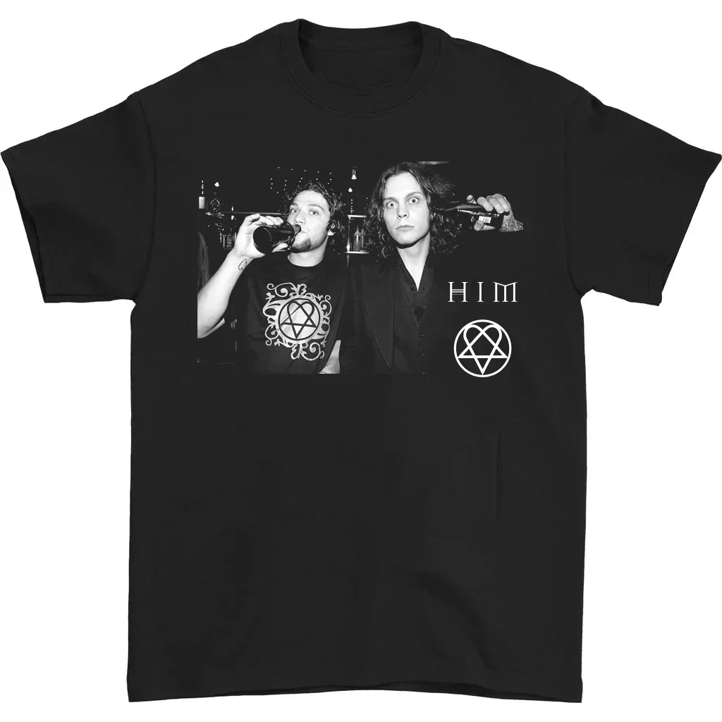 Ville Valo HIM y Bam Margera NUEVA CAMISETA NEGRA CALIENTE tEE s-5xL 1f1414