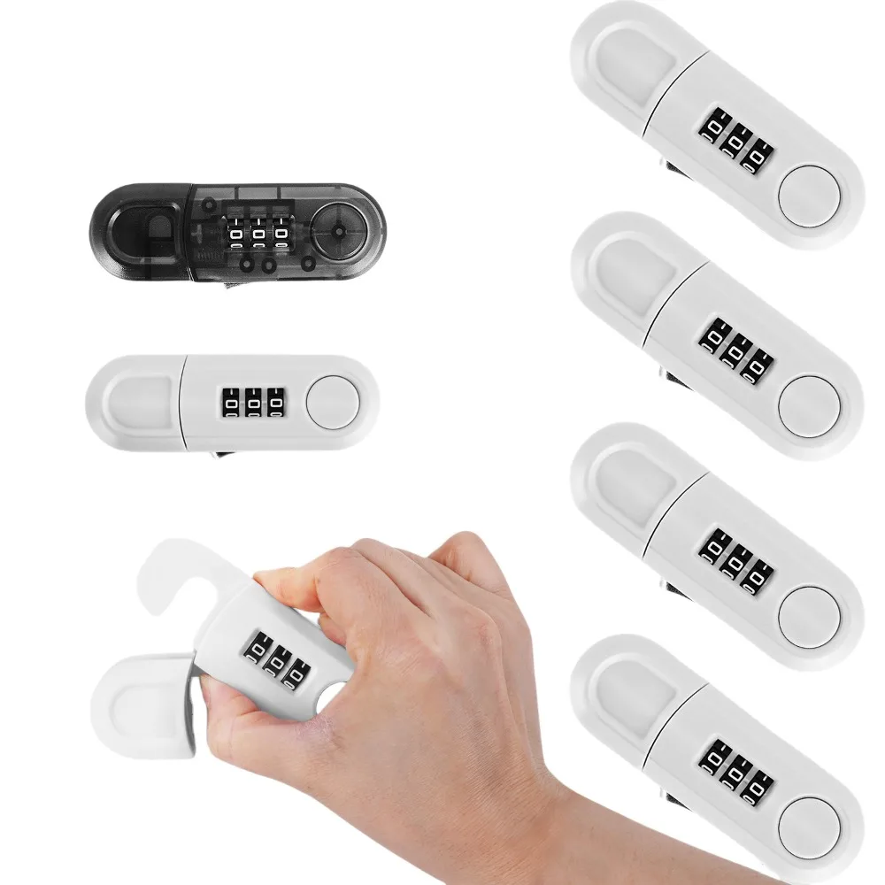 

Drawer Password Lock Non Perforated Cabinet Door Safety Lock Double Opening Refrigerator Lock Office Anti-theft Cabinet Lock