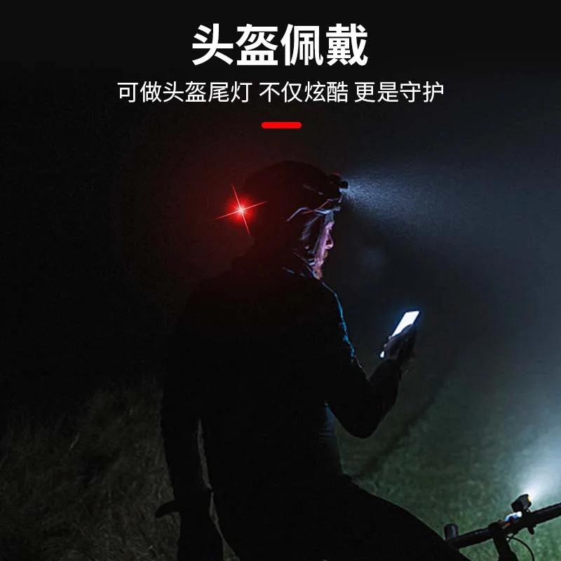 1PCS Bicycle Taillights, High Brightness Wrist Lights, Waterproof Outdoor Safety Lights, LED Mini Warning Lights