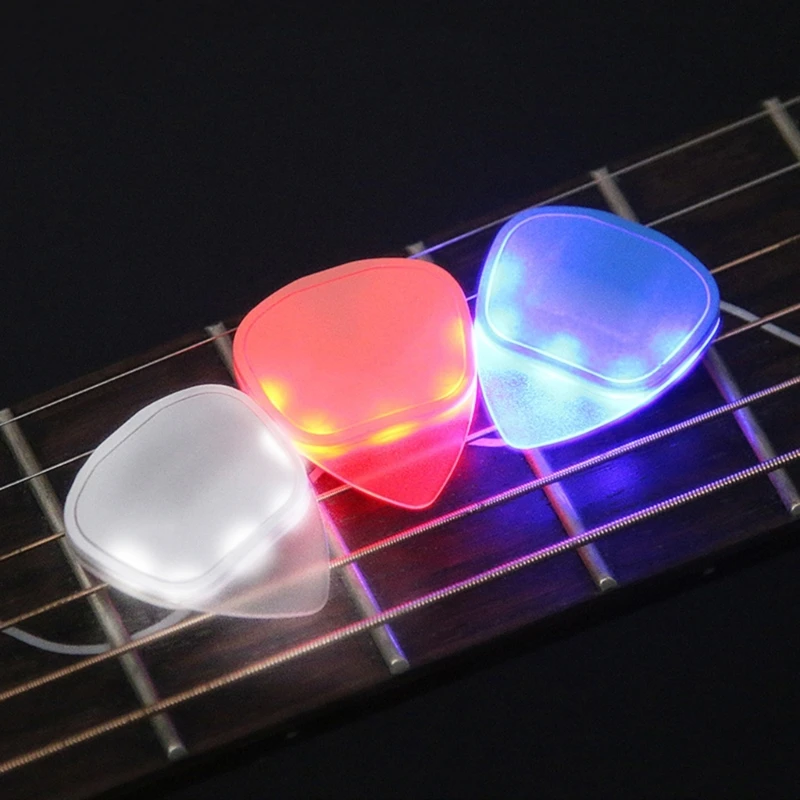 

Guitar Bass Pick LED Guitar Pick Thumb Pick Electric Guitar Part Music Gifts GXMF