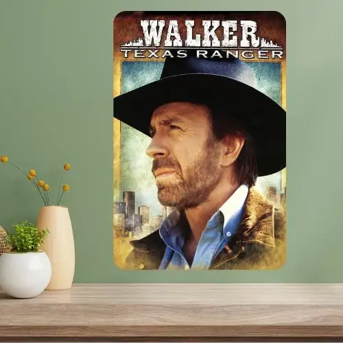 Walker Texas Ranger Classic TV Show Metal Poster Sign