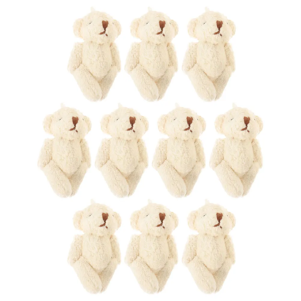 

10pcs Pearl Ornament Diy Stuffed Animal For Clothing Bag Bear Decor For Hat Hat Scarf Decor Craft Projects Making Supply