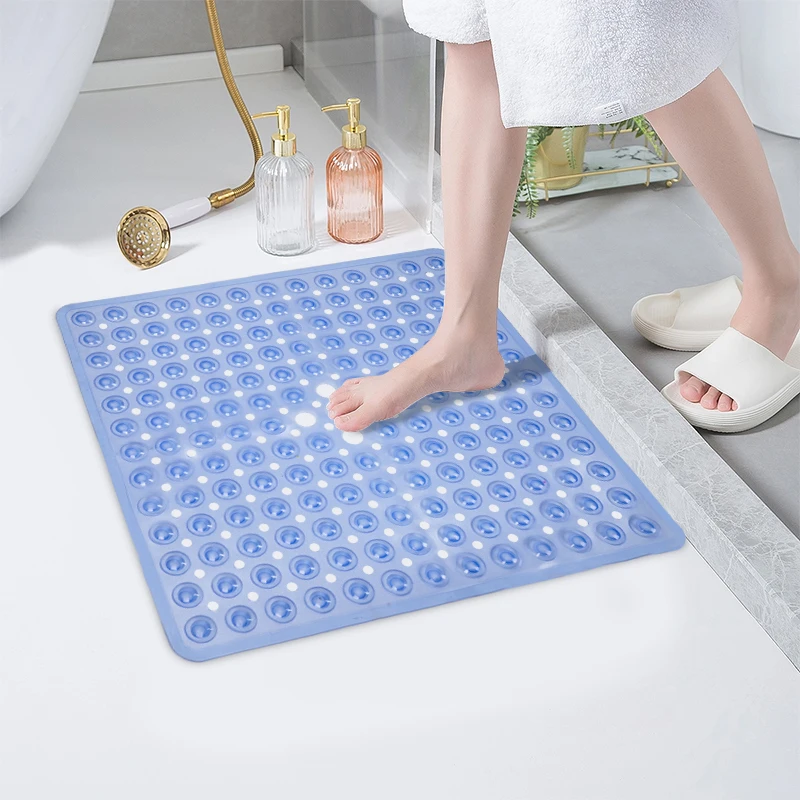 

Water Absorbing Black Ground Anti-Slip High Quality Blank Custom Floor Mat for Bathroom
