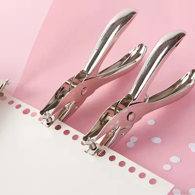 Single Hole Puncher Capacity 6mm Diameter Hole Puncher Hand Paper Cutter Paper for Scrapbooking Tool Home Office School Supplies