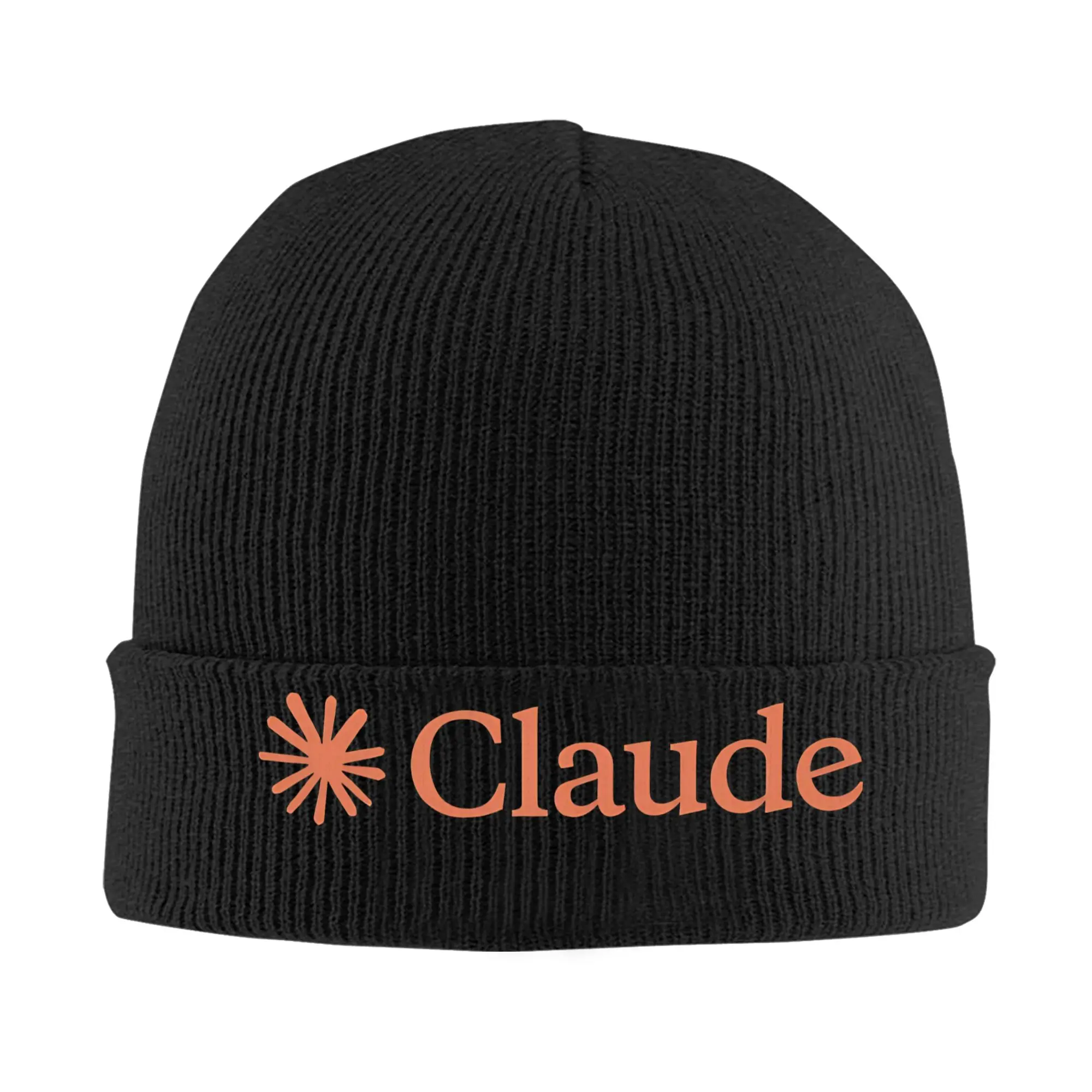 Claude Logo - Claude AI Claude Code Bonnet Hats Claude Beanie Hats Autumn Printed Skullies Beanies Men Women Kpop Head Wrap Cap
