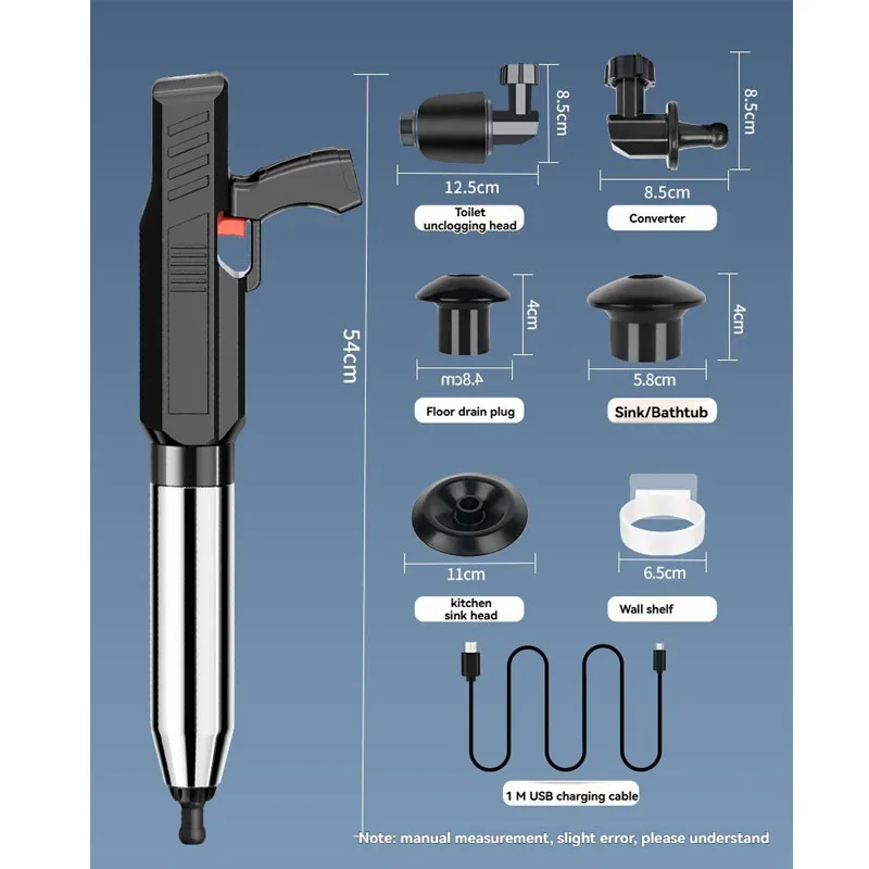 One Shot Electric Pipe Unclogger, Pipeline Blockage Can Be Resolved With Just One Shot High-Pressure Air Tool for