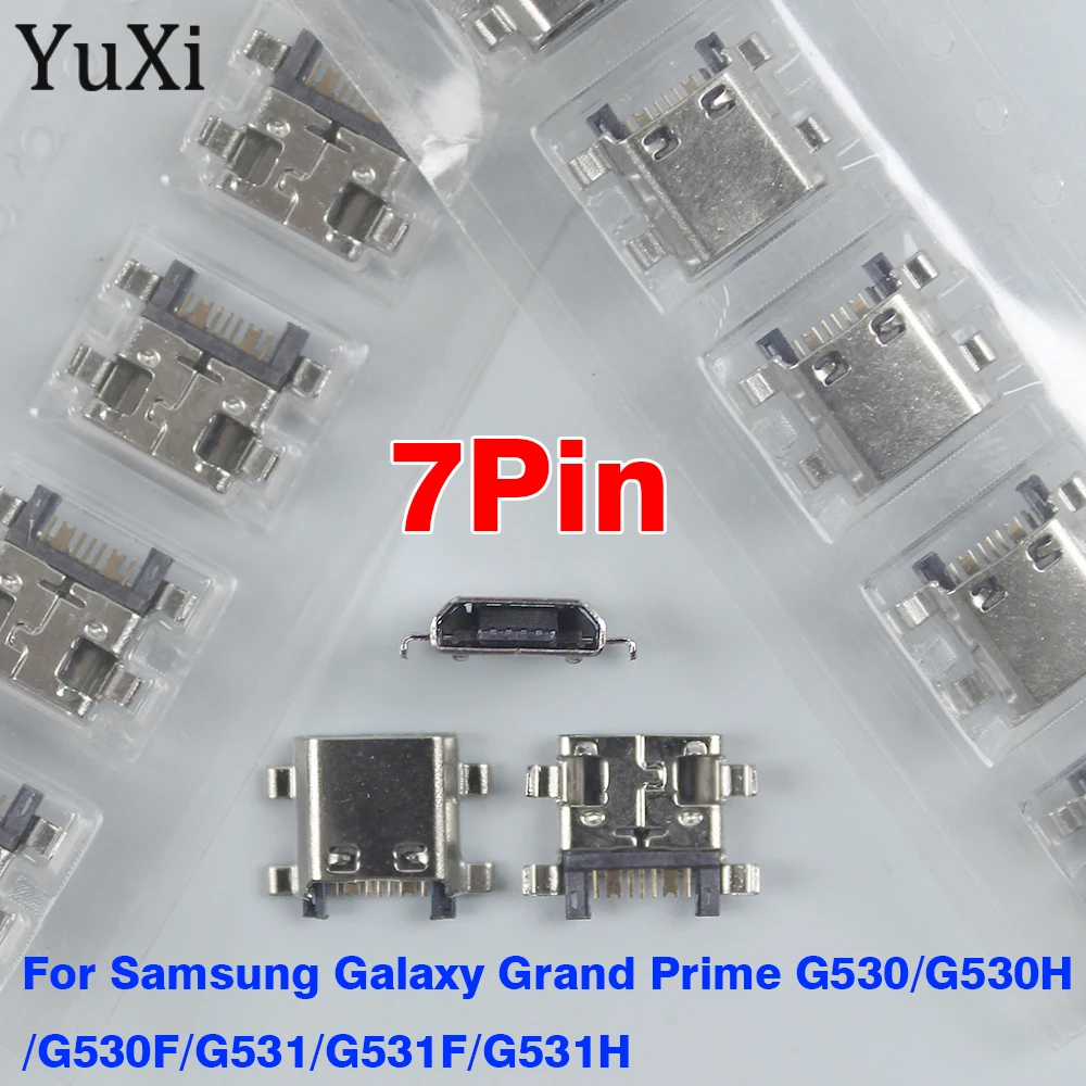 

10pcs 7Pin Micro USB Charging Port Connector Socket Tail Plug For Samsung Galaxy Grand Prime G530 G530H G530F G531 FG531 G531H