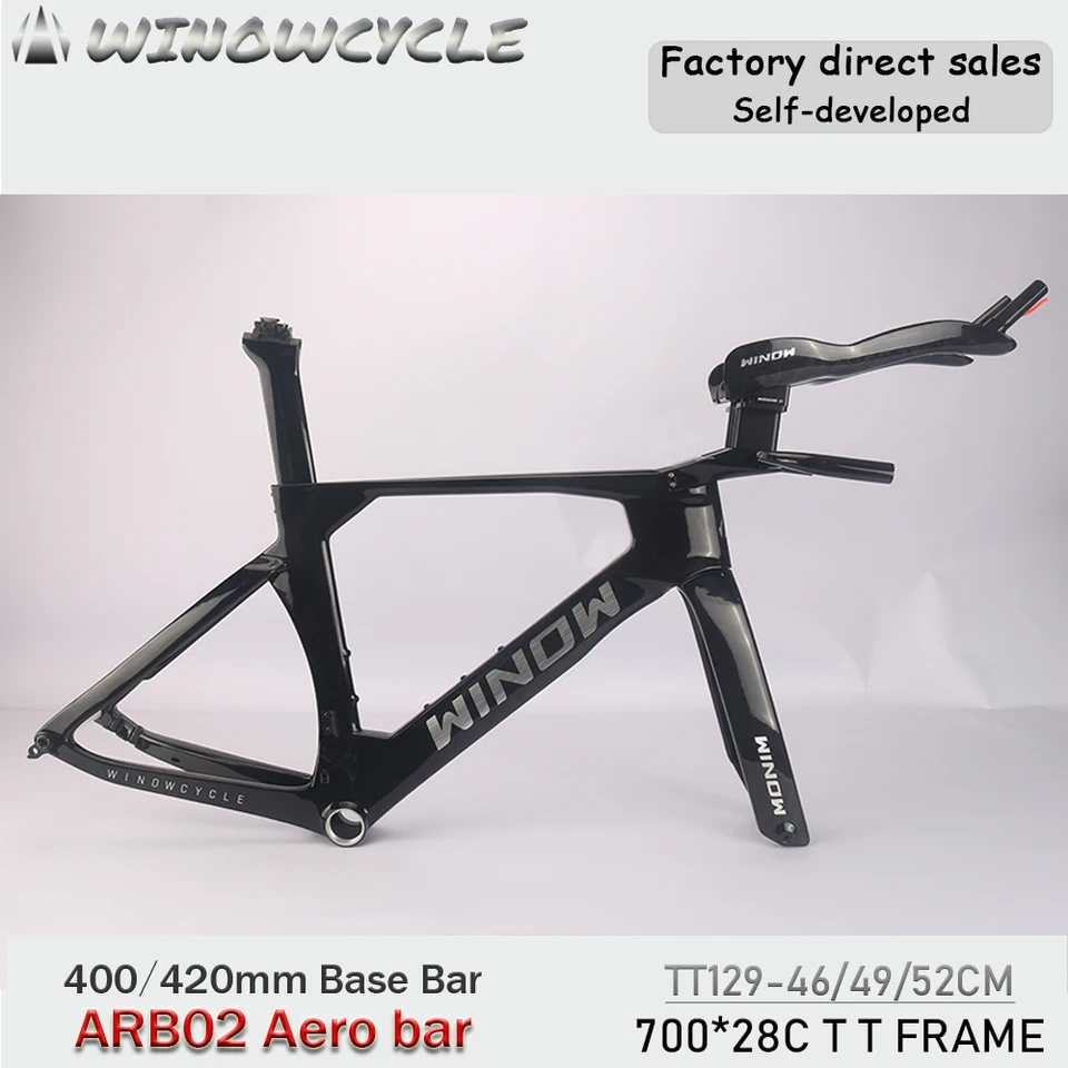 Winow Cycle New T1000 Carbon TT Bike Frame Aero Triathlon Bike