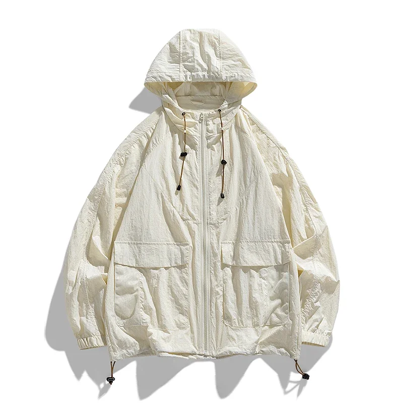 Herren UPF50+ Wanderjacken Damen Camping Winddicht Windjacke Sommer Radfahren Laufen Angeln Sonnenschutzjacken Outdoor