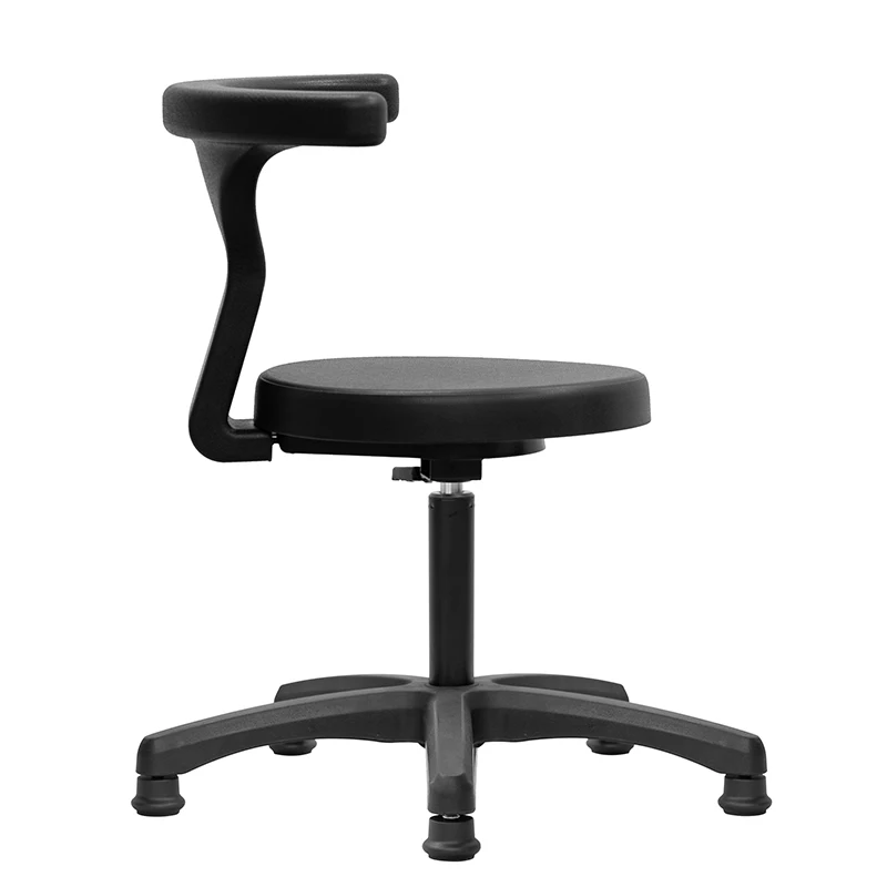 China Swivel Single Back Laboratory Chair Tall Ergonomic Stool Drafting Chair Lab Chair with Adjustable Antistatic ESD Workshop