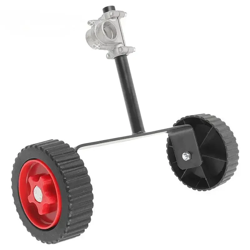 Lawn Mower Wheel Grass Trimmer Universal Lawn Mower Support Wheel Adjustable Support Wheels Attachment Power Support Wheels