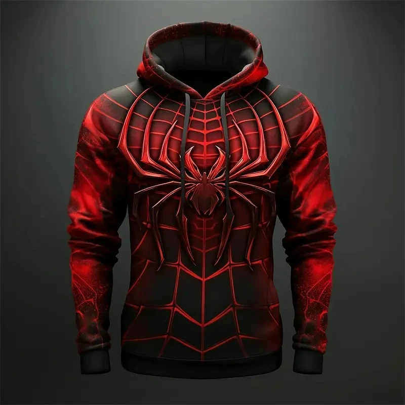 Men's 3D casual men's 3D printed hoodie pullover holiday outing spring and autumn clothing