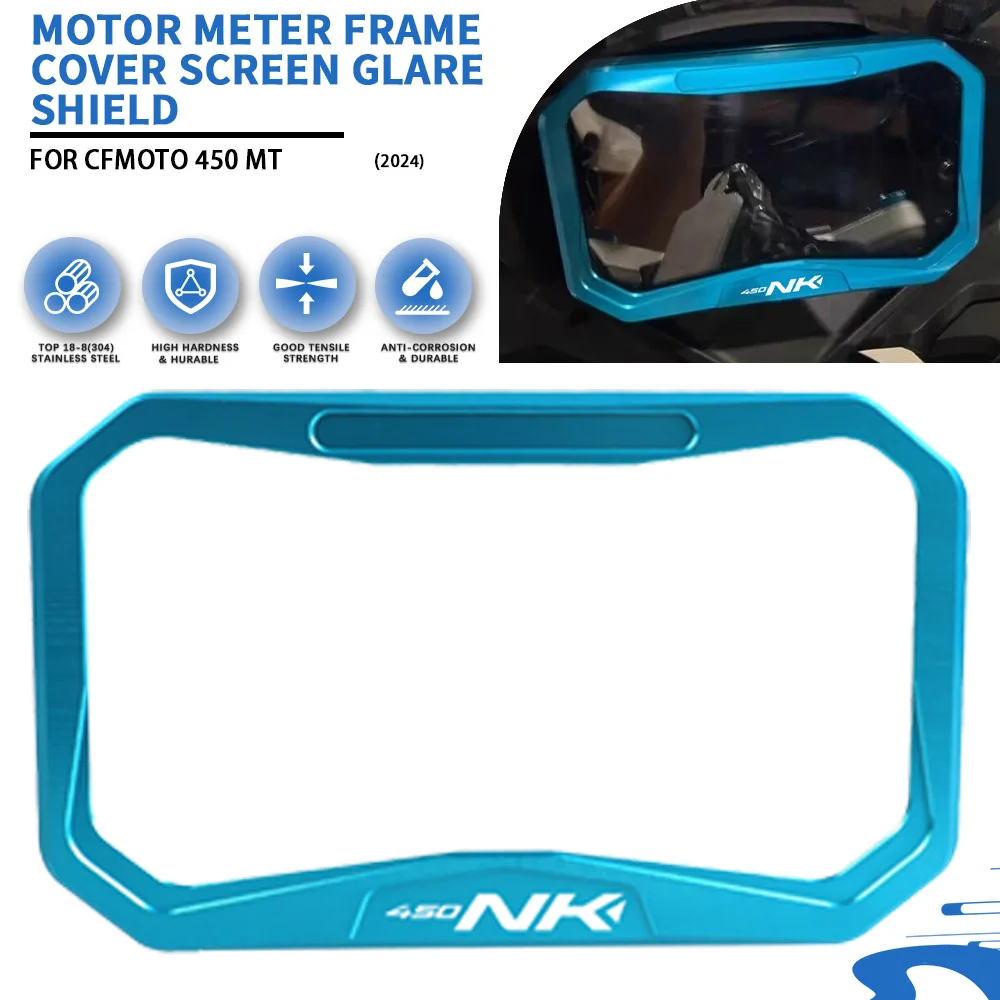 Protector de pantalla de marco de medidor de robo TFT de aluminio CNC para motocicleta CFMOTO CF MOTO 450NK NK450 450 NK 450 CF450NK 2023 2024 2025