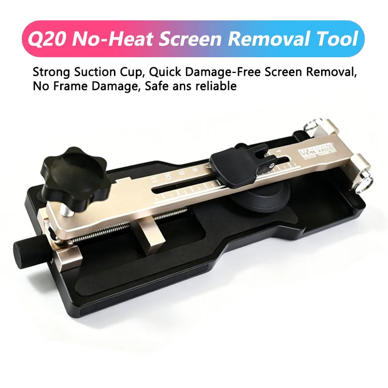 

Q20 Heat-Free Design Mobile Phone LCD Screen Removal Tool Suction Cup Opener Safe Adjustable Angle Screen Separator