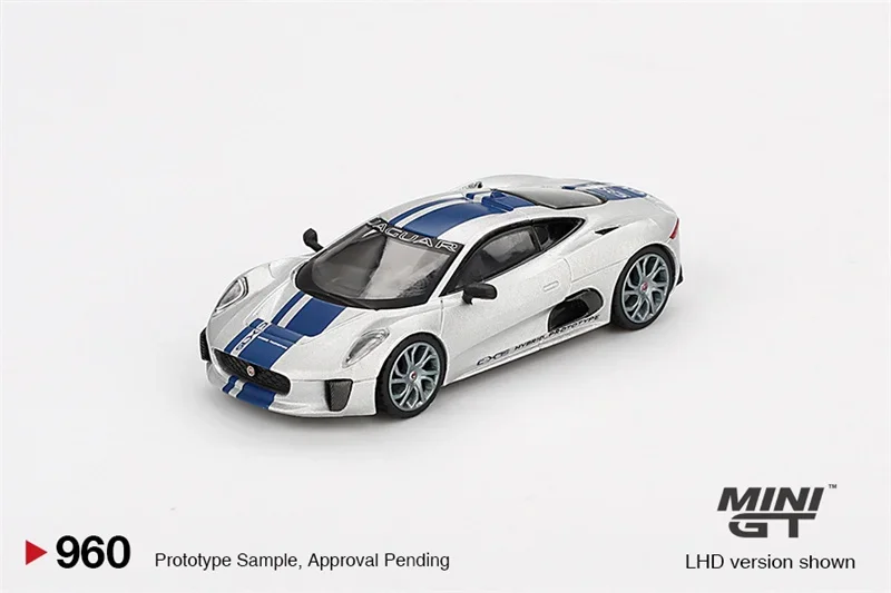 

MINI GT 1:64 Jaguar C-X75 Silver Die-Cast Car Models