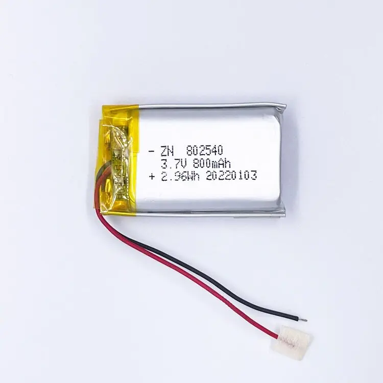 5PCS.。for 802540-800mAh polymer lithium battery 3.7V model aircraft toy razor breast pump cabinet light.。