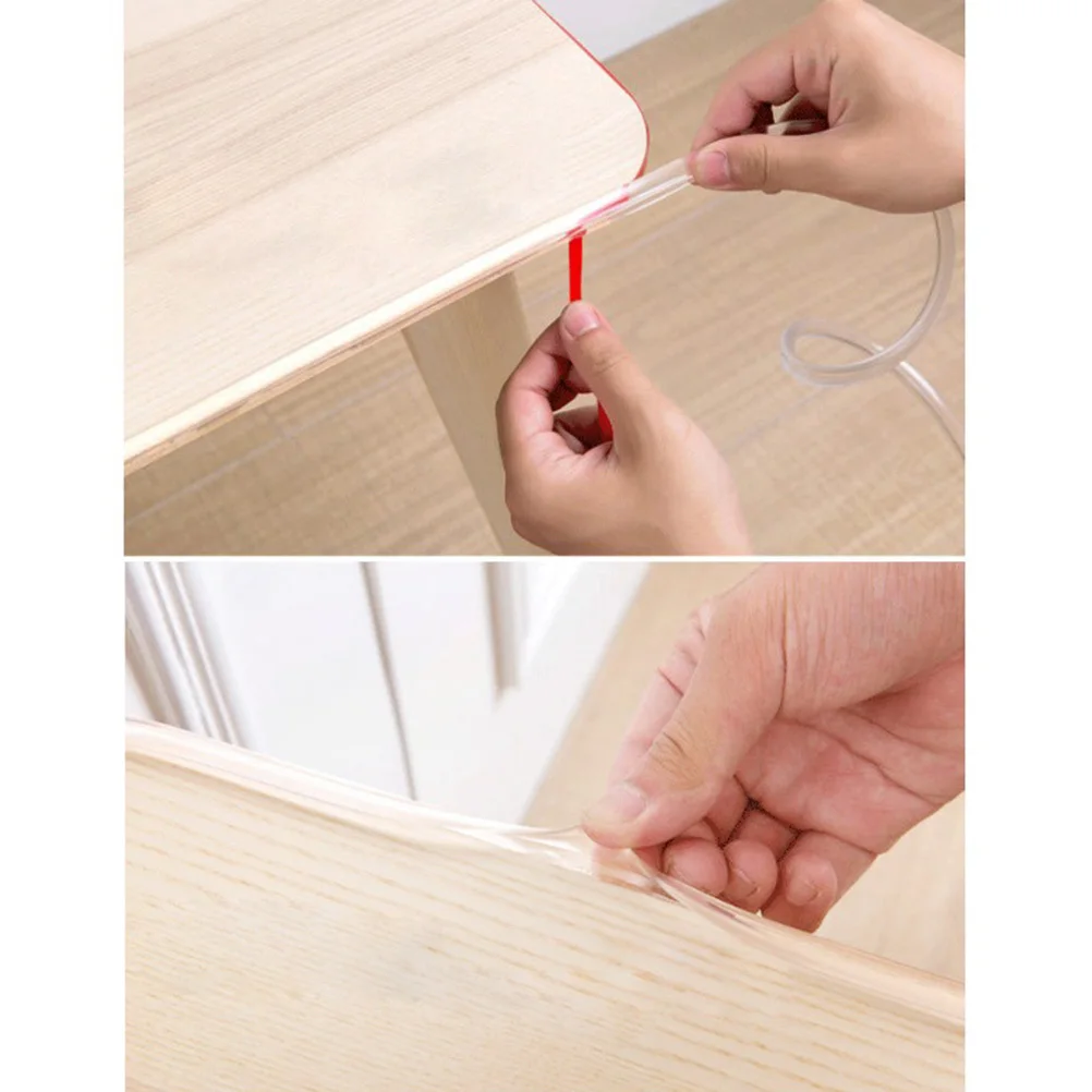 

5 шт., прозрачные полоски для бампера из ПВХ, угловые защитные веревки для безопасности детей, домашняя настольная мебель, аварийные ремни