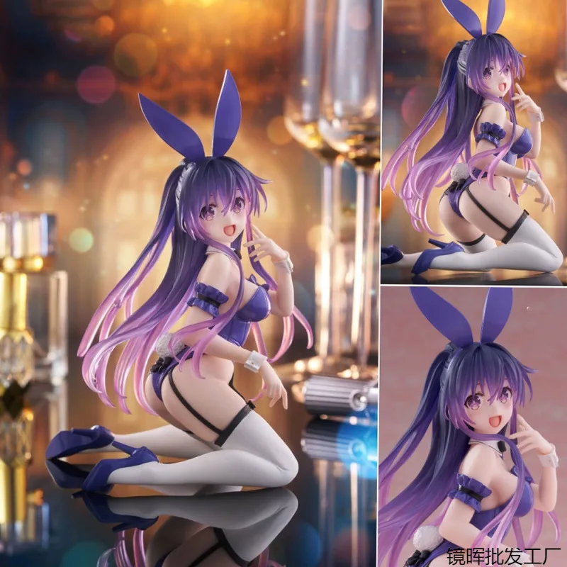 

Date A Live Kurumi Tokisaki & Yatogami Tohka Cute Bunny Girl Pvc Figure Toys Statue Collect Decoration Anime Birthday Gifts