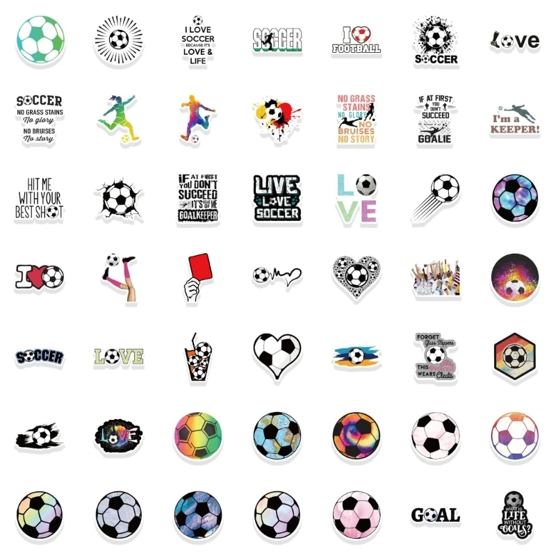 100PCS Football Soccer Stickers for Boys Toddlers Kindergarten