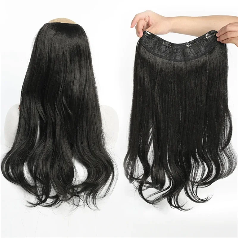 

Dark Brown Synthetic Women's Styling Long Hair Extra Long Hair Synthetic Wigs Layered Extensions Head Increase Hair Durable