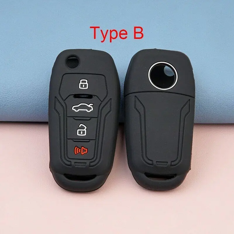 Silicone key fob cover for ford Mustang Explorer F150 F250 Toyota Ektor remote