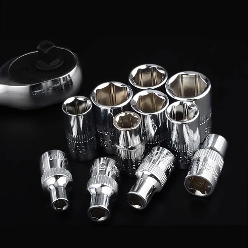 1/4 Inch Drive 6 Point Socket 4mm 4.5mm 5mm 5.5mm 6mm 7mm 8mm 9mm 10mm 11mm 12mm 13mm 14mm