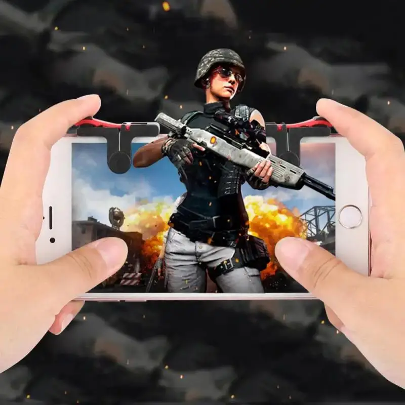 Mobile Game Controller D9 Gamepad Trigger Aim Button L1 R1 Shooter Joystick For SmartPhone Game PUBG Game Accesorios