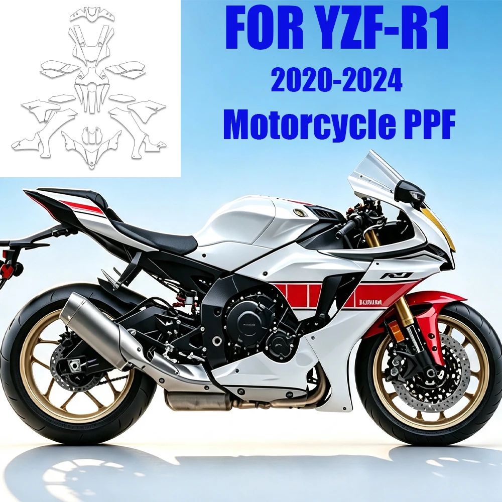 YZF R1 Bodykit TPU PPF Paint Protection Flims 20-24 Anti-Scratch Stickers Motorcycle Fairing Protective Tools For Yamaha YZFR1