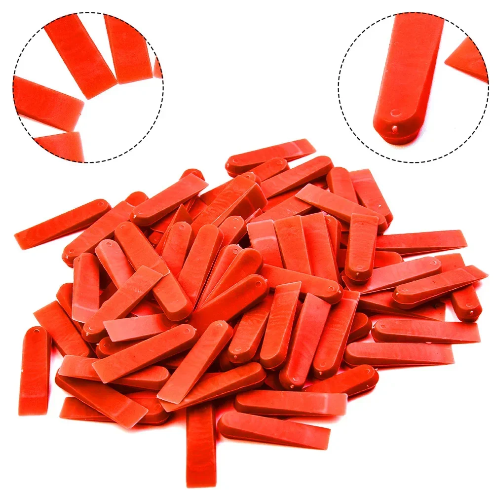 

100pcs Plastic Level Wedges Tile Spacer Leveler System Tiling Flooring Wall Ceramic Laying Tool Locator Clip Construction Level