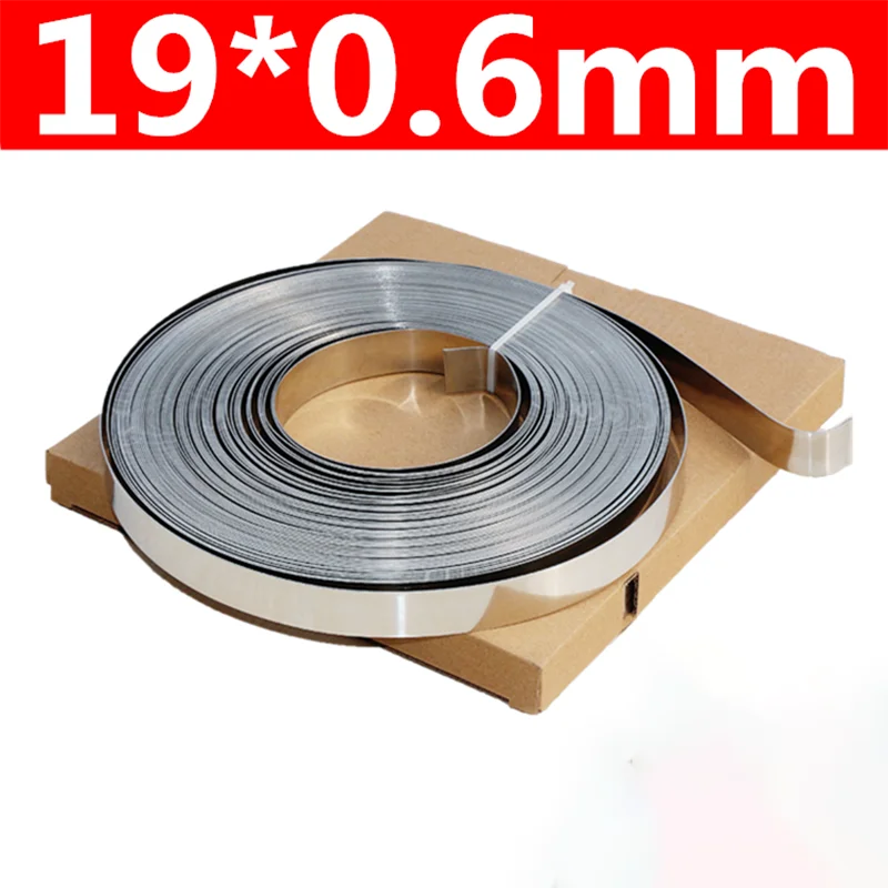 Tira de aluminio de acero inoxidable 304, cinta de embalaje de amarre de cables, 30 metros de largo, 19mm de ancho, 1mm/0,76mm/0,6mm/0,5mm/0,4mm