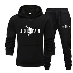 Fashion Autumn Men's High Quality Sportswear Hoodie + Pants Suit male Casual Sweatshirt Set