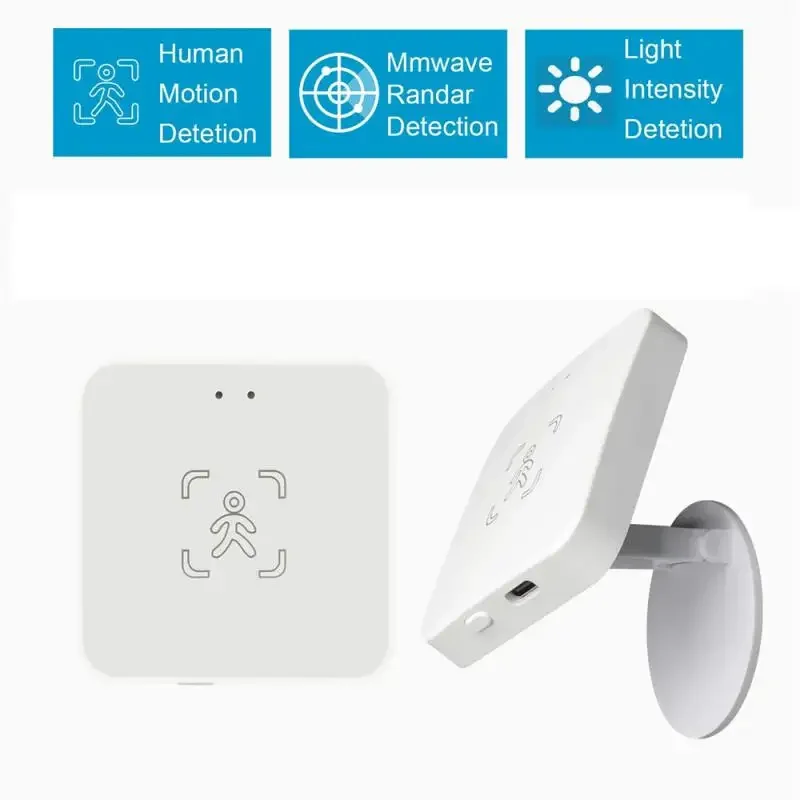 Tuya WiFi Zigbee Human Presence Detector,Luminance/Distance Detection, Smart Human Body PIR Sensor Support Smart Life Control