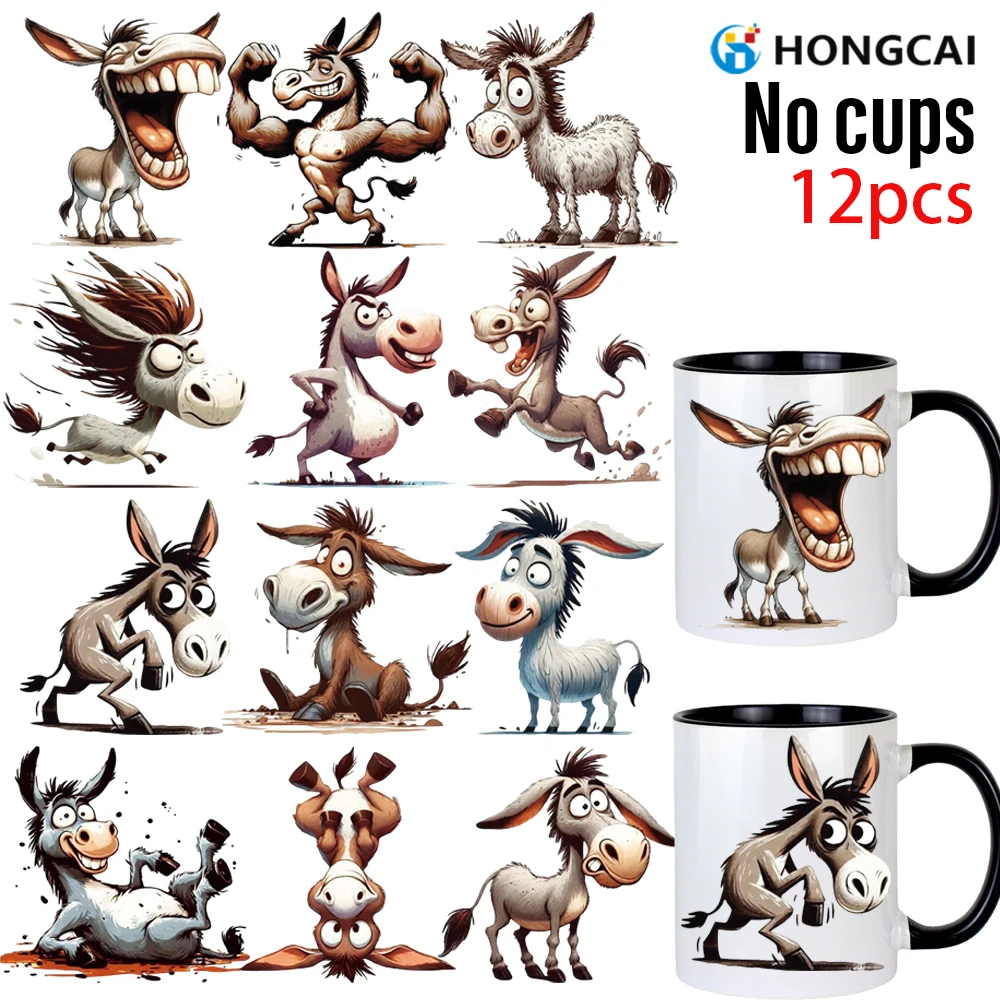 

12 Adorable and Whimsical DIY UV DTF Stickers, Perfect for Crafts, Journals, Glassware, Laptops, Phone Cases, and Greeting Cards