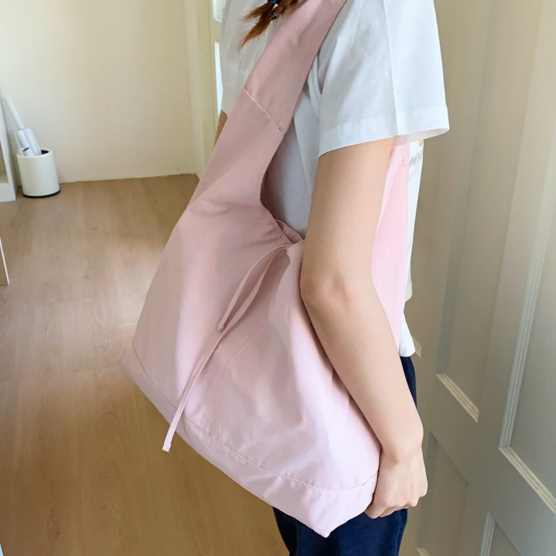 

Lace-Up Handbag Korean Style Niche Armpit Bag 2025 New Versatile French Bow Large Capacity Tote Bag for Women