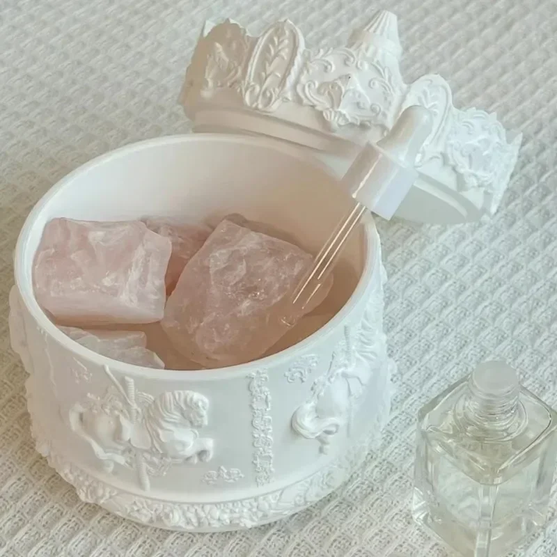 Jar Resin Mold Carousel Silicone Jar Molds with Lids Epoxy Resin Casting Molds,DIY Jewelry Storage Box Organizer Candy Container view 3