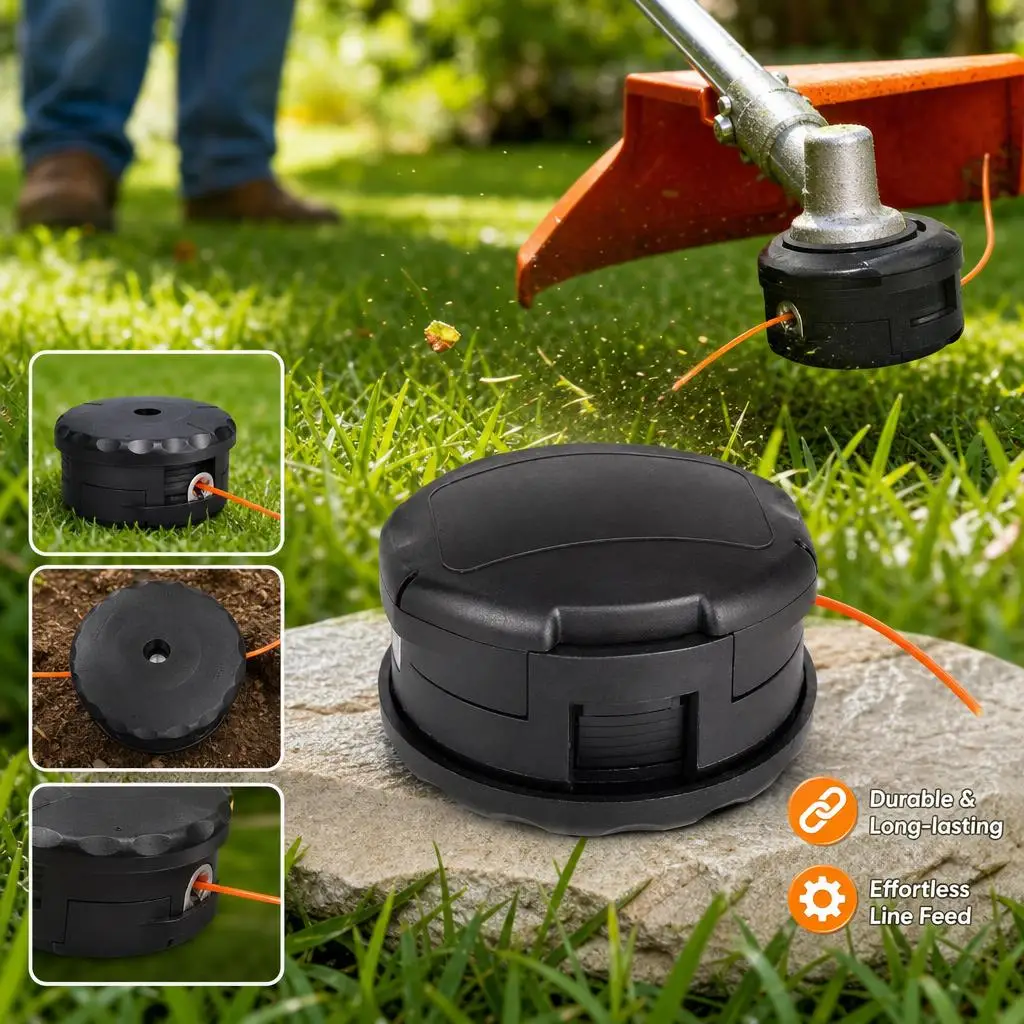 String Trimmer Head For Echo Speed Feed 400 SRM-225 SRM-230 SRM-2620 For Lawn Mower String Trimmer Brush Cutter Garden Tool Accessories
