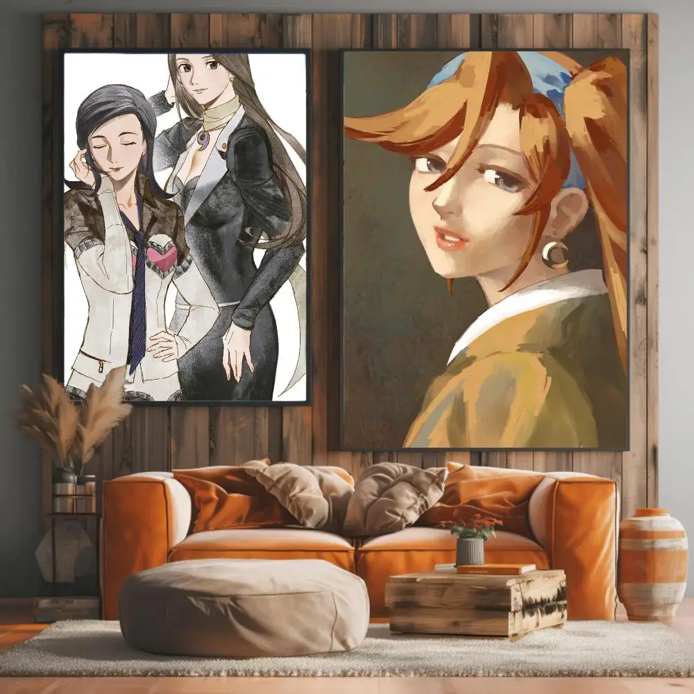 anime A-Ace Attorney-Y Painting Calligraphy Artwork for Living Room Bedroom Office Home Decor