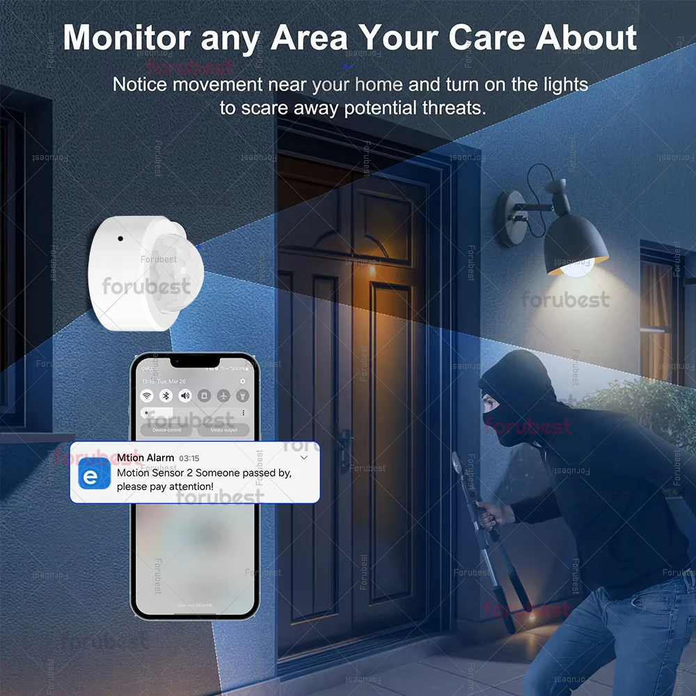 Zigbee PIR Motion Sensor Smart Human Body Movement Wireless Infrared Detector Home Security Protection For Alexa Google Ewelink