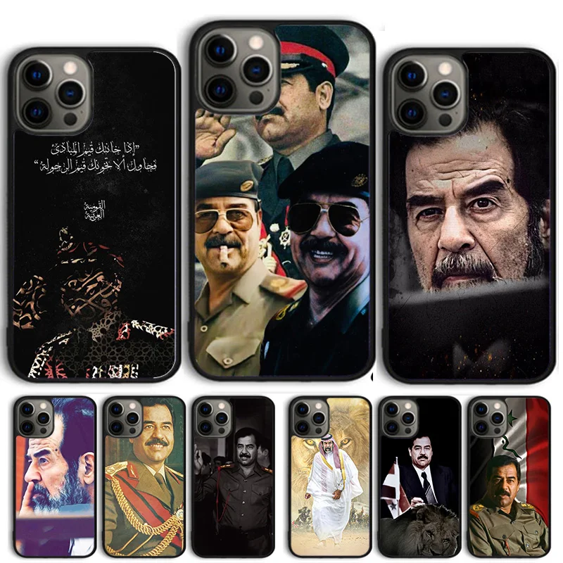 Saddam Hussein Handyhülle für iPhone 15 16 Cover 11 13 14 Pro Max 12 Mini Plus X XS Max XR Fundas
