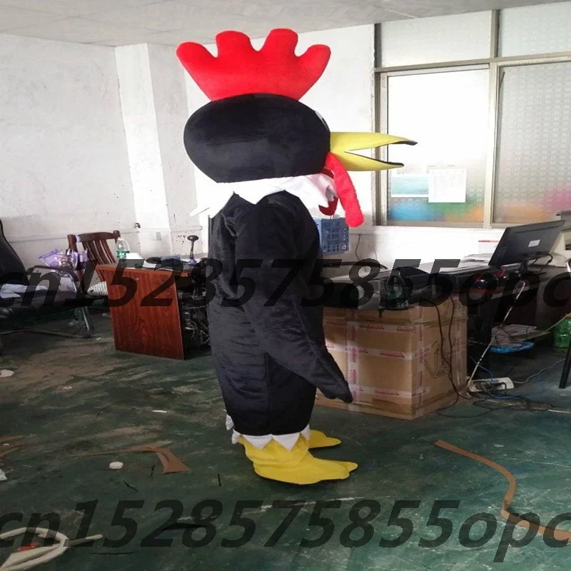 Chicken Mascot Costume Halloween Chick Costume Cosplay Adult Cartoon Character Cock Mask Party Fancy Dress Suit Plan Birthday