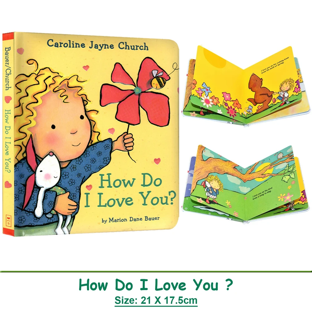 

How Do I Love You By Caroline Jayne Church English Picture Books for Kids Baby Montessori Educational Bedtime Reading Book