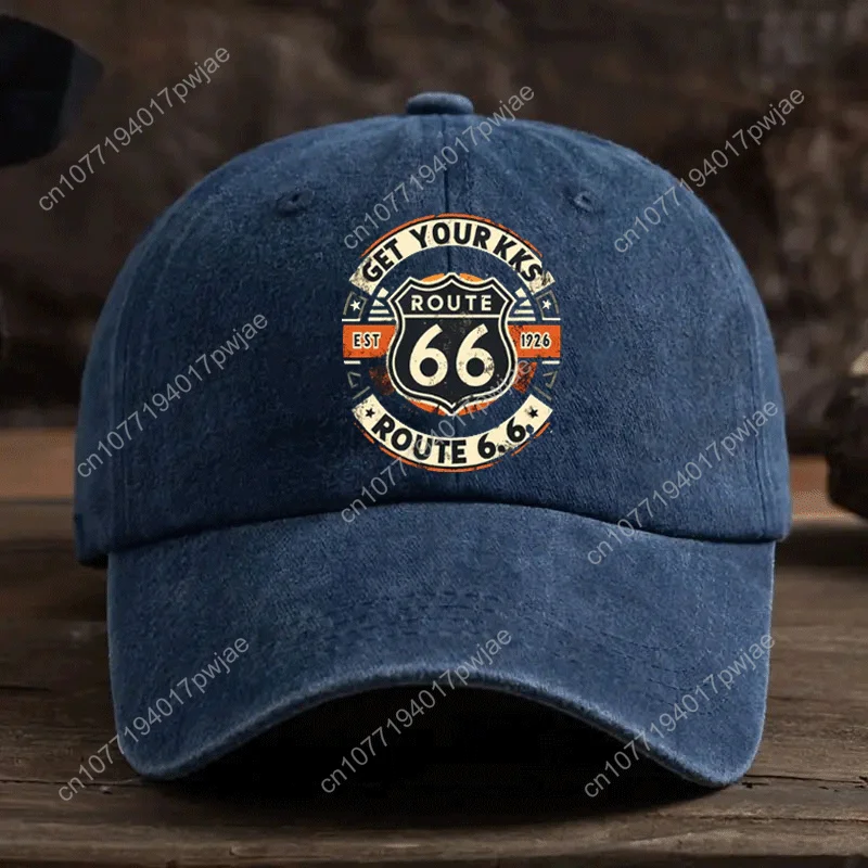 [Gorra de beisebol] 1 boné de beisebol com estampa ajustável tamanho 66, chapéu vintage para pai, casual ao ar livre