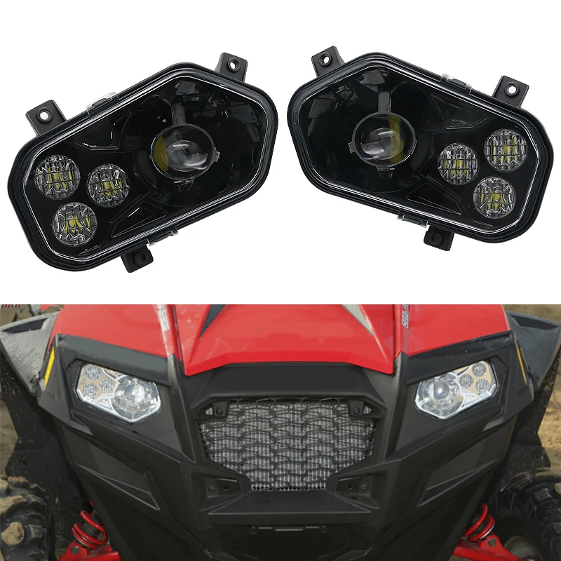 

Led Headlight Headlamp For POLARIS RZR 800 800S 2007-2014 for Polaris RZR 4 800 2010-2014