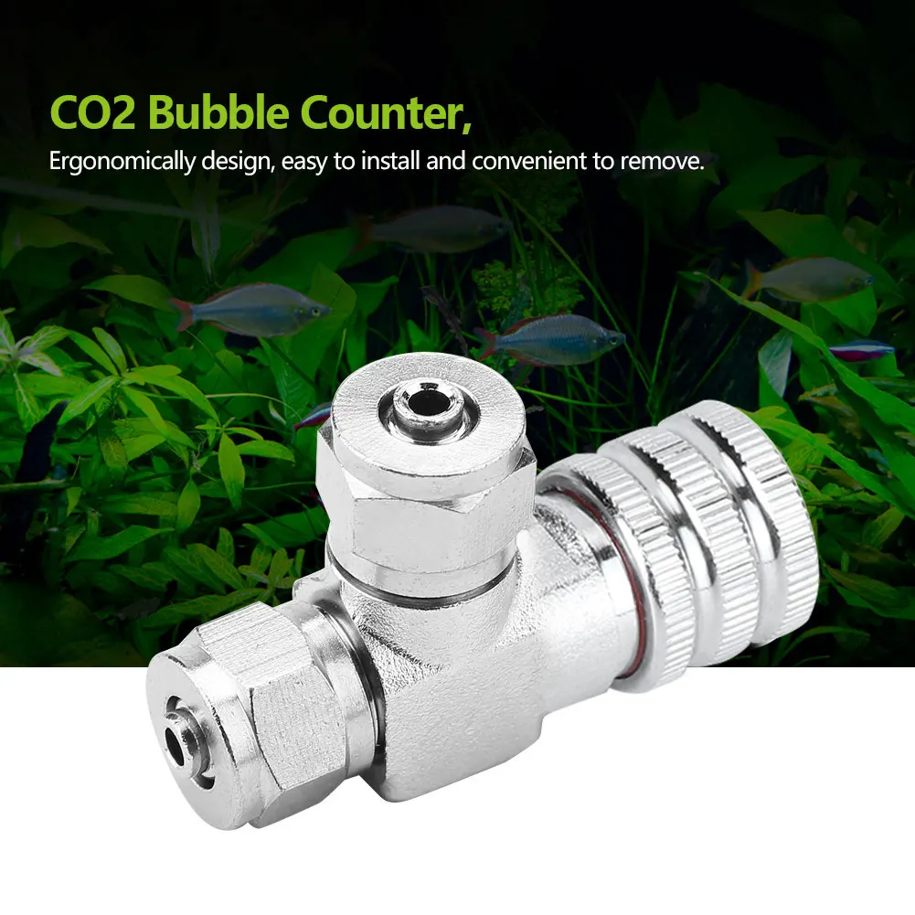 Aquarium System CO2 Regulator Needle Check Valve Bubble Counter Fish Tank Accessory 01#