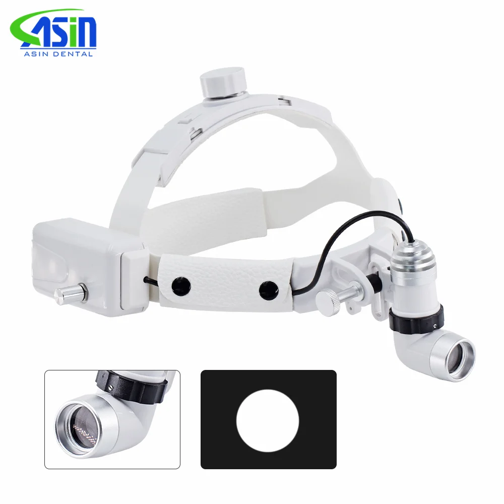 

Dental 5W LED Head Light Lamp for Binocular Loupes Brightness Spot Adjustable Dentistry Lab Headlamp Surgical Headlight DEASIN