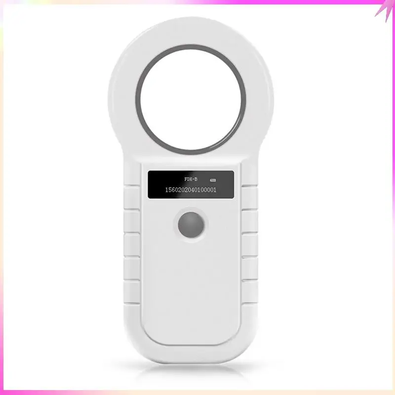 B68C 134.2Khz RFID Animal Chip Reader 15 Digits Pet ID Scanner EMID FDX-B Microchip Tag Registration For Cow Fish Dog