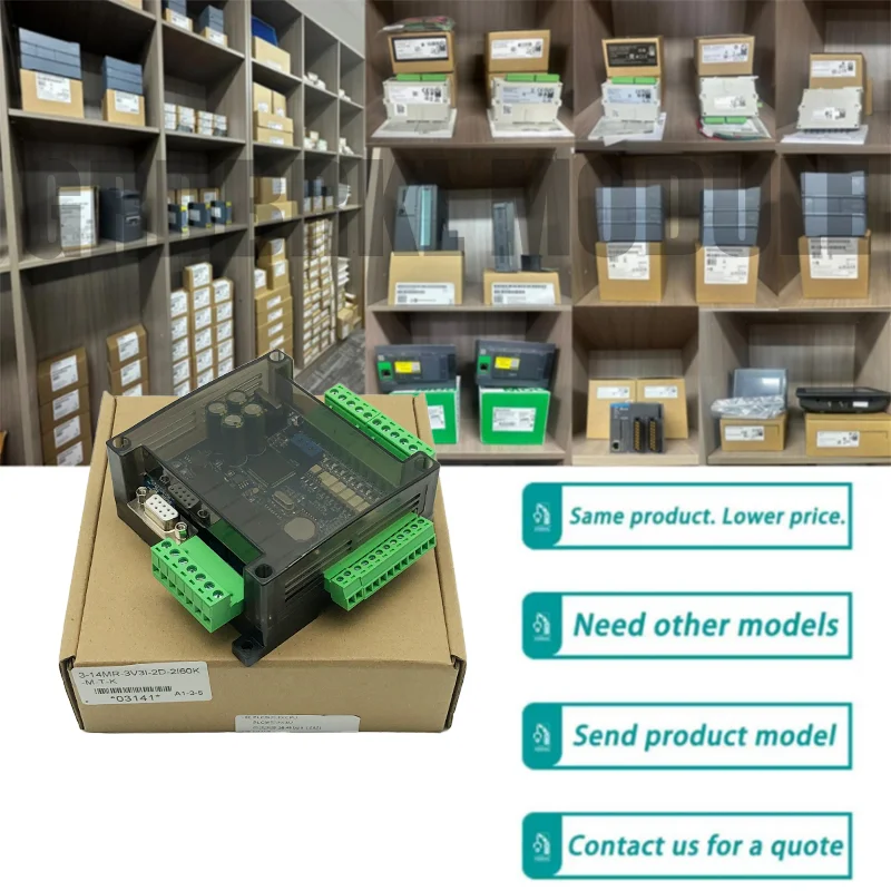 WS3U FX3U-14MR SEEKU PLC Industrial Control Board 8 In 6 Out Anolog 6AD 2DA Modbus RS485 RTU RTC Case Speed Count 6CH 3K