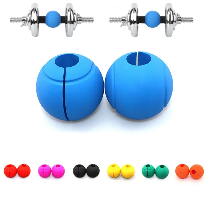 1pc Round Barbell Dumbbell Grips for Fat Bar Training in CrossFit Pull Up Weightlifting Support Bodybuilding Handle Grips Ball