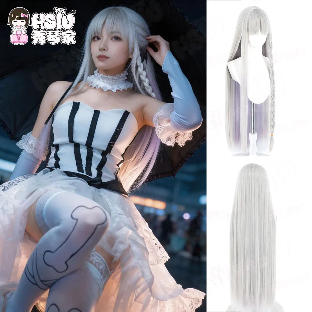 Francesca Prelati Cosplay Wig Fiber Synthetic Wig HSIU Silver Gray Mixed Taro Purple Long Wig Game Fate/strange Fake Cosplay